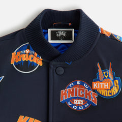 Kith Kids for the New York Knicks Printed Bomber Jacket - Nocturnal | Kith Nocturnal