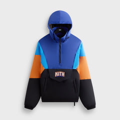 Kith for the New York Knicks Wings Quarter Zip Anorak - Black | Kith Black