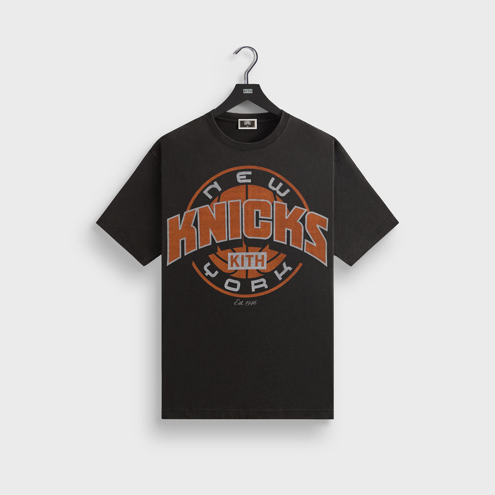 Kith for the New York Knicks Showtime Vintage Tee - Black | Kith Black