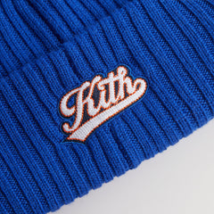 Kith for the New York Knicks Court Vision Beanie - Royal | Kith Royal