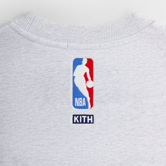 Kith for the New York Knicks Classic Vintage Nelson Crewneck - Light H | Kith Light Heather Grey