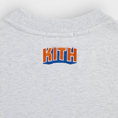 Kith for the New York Knicks Showtime Vintage Nelson Crewneck - Light | Kith Light Heather Grey