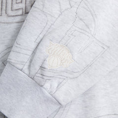 Kith for the New York Knicks Sketched Vintage Nelson Crewneck - Light | Kith Light Heather Grey