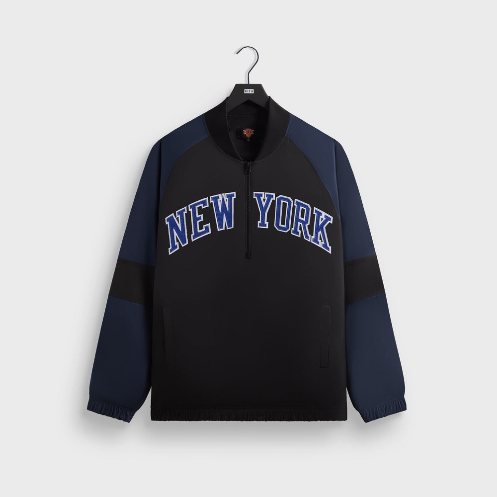 Kith for the New York Knicks Ball Nylon Quarter Zip - Black | Kith Black