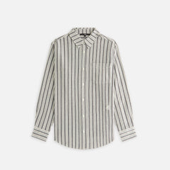 Kith Women Ora II Dobby Stripe Shirt - Black | Kith Black