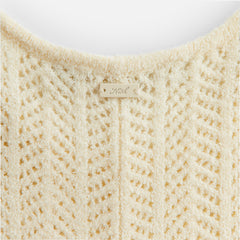 Kith Women Camille Chevron Pointelle Knit Maxi - Sandrift | Kith Sandrift