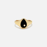 Yvonne Leon Pear Shaped Signet Ring - Gold | Kith Gold
