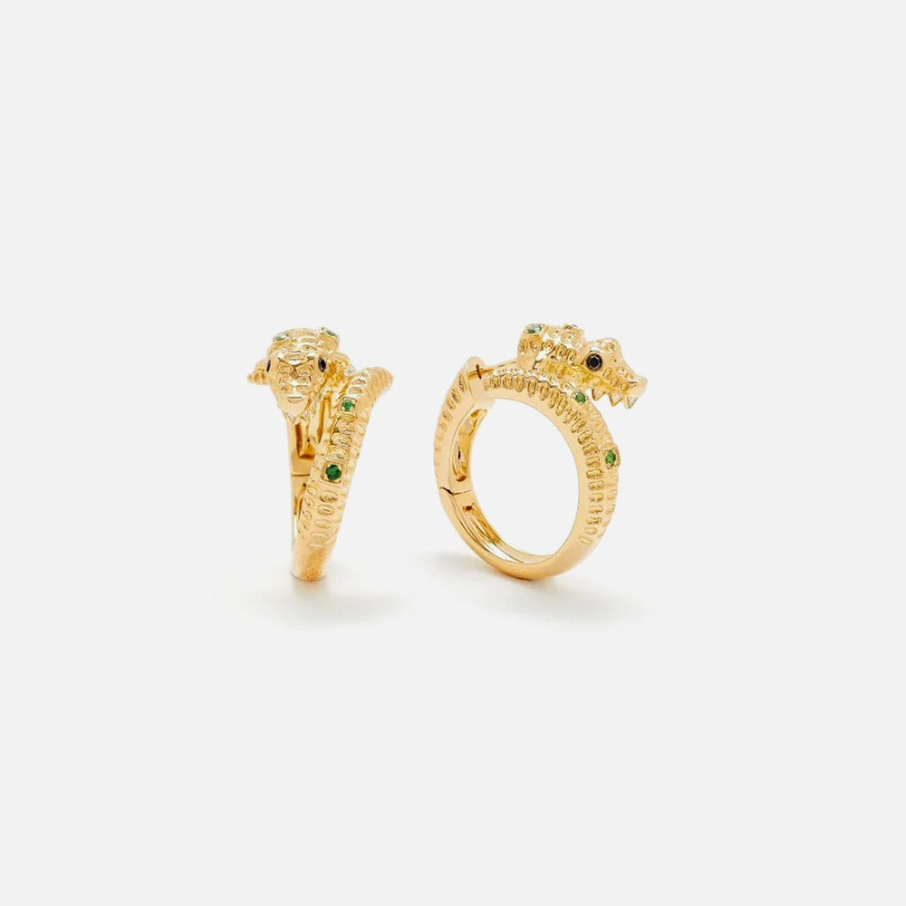 Yvonne Leon Croc Earrings - Gold | Kith Gold
