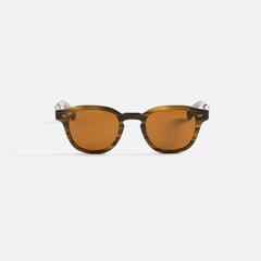 Garrett Leight Mr. Leight James Sunglass - Kelp Antique Gold / Mojave | Kith Kelp Antique Gold / Mojave Brown