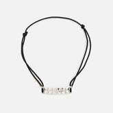 Le Gramme 5 Grammes Pyramid Cord Polished - Black / Silver | Kith Black / Silver
