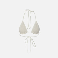 Asta Resort Lio Bikini Top - Ivory Sequin | Kith Ivory Sequin