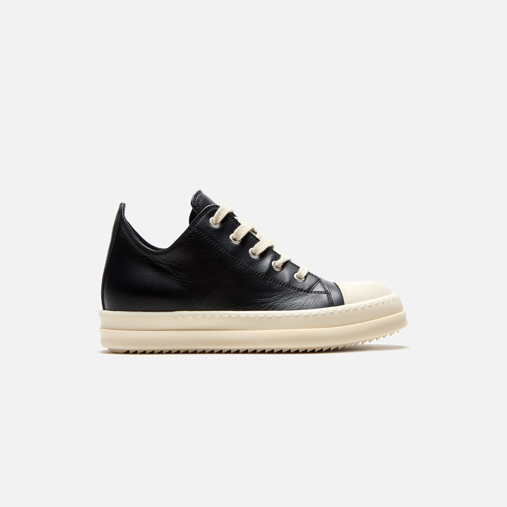 Rick Owens Kids Scarpe Pelle Low Sneakers - Black / Milk / Milk | Kith Black / Milk / Milk