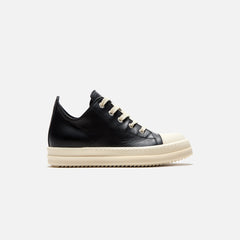 Rick Owens Kids Scarpe Pelle Low Sneakers - Black / Milk / Milk | Kith Black / Milk / Milk