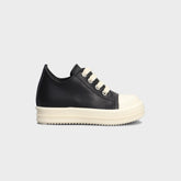 Rick Owens Kids Vintage Sneakers - Pelle Black / Milk / Milk | Kith Pelle Black / Milk / Milk