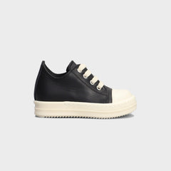Rick Owens Kids Vintage Sneakers - Pelle Black / Milk / Milk | Kith Pelle Black / Milk / Milk