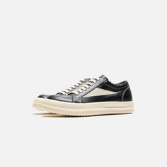 Rick Owens Kids Scarpe Pelle Vintage Sneakers - Black / Milk / Milk | Kith Black / Milk / Milk