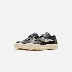 Rick Owens Kids Vintage Sneaker - Scarpe In Pelle Black / Milk / Milk | Kith Scarpe In Pelle Black / Milk / Milk