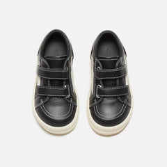 Rick Owens Baby Vintage Sneakers - Scarpe In Pelle Black / Milk / Milk | Kith Scarpe In Pelle Black / Milk / Milk