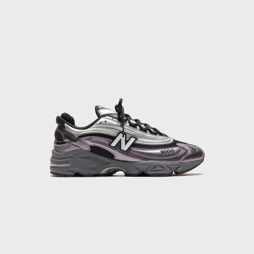 New Balance M1000 - Metallic Silver / Dark Ice Wine / Black | Kith Metallic Silver / Dark Ice Wine / Black