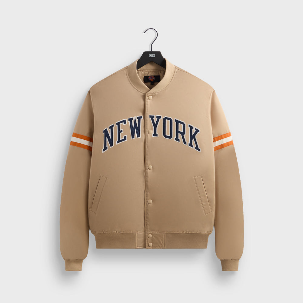Kith for the New York Knicks Wings Satin Bomber Jacket - Stock | Kith Stock