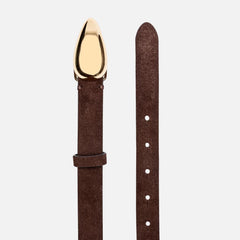 Black Suede Studio Bean Belt - Brown Suede | Kith Brown Suede