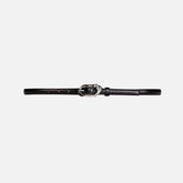 Black Suede Studio Greca Leather Belt - Black | Kith Black