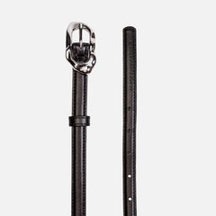 Black Suede Studio Greca Leather Belt - Black | Kith Black