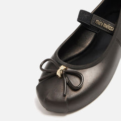 Melissa Mini Sophie Ballet Flat - Metallic Black | Kith Metallic Black
