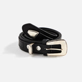 Lemaire Minimal Western Belt - Black | Kith Black