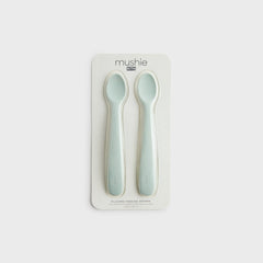 Kith Kids for Mushie Silicone Feeding Spoon 2 Pack - Helium | Kith Helium