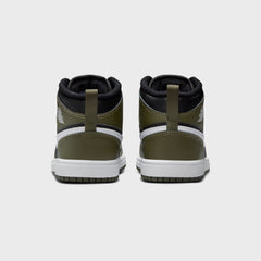 Jordan PS Air Jordan 1 Mid - Black / Medium Olive | Kith Black / Medium Olive