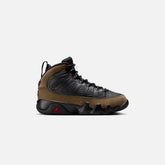 Jordan GS Air Jordan 9 Retro - Black / Light Olive / Varsity Red | Kith Black / Light Olive / Varsity Red