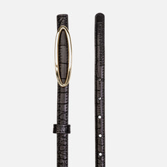 Black Suede Studio Melodie Belt - Black / Gold Hardware | Kith Black / Gold Hardware