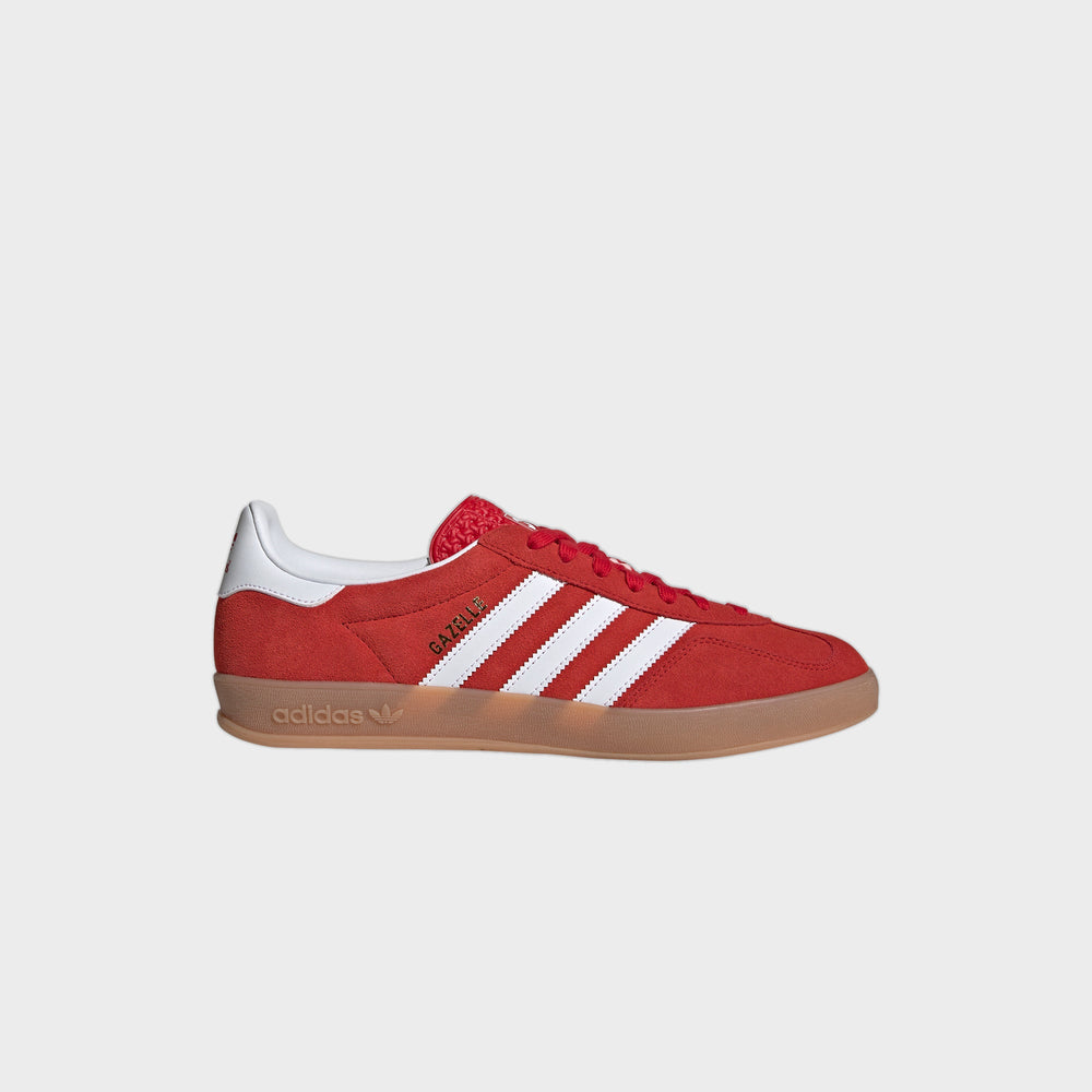 adidas Gazelle Indoor - Better Scarlet / Cloud White / Gum | Kith Better Scarlet / Cloud White / Gum