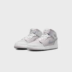 Jordan Air Jordan 1 Mid SE - Summit White / Metallic Silver | Kith Summit White / Metallic Silver