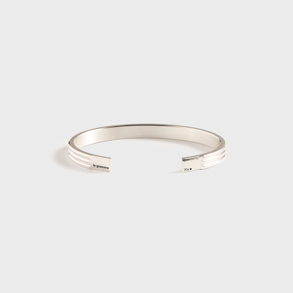 Le Gramme 30 Grammes Godron Bracelet Polished - Silver | Kith Silver