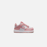 Nike TD Dunk Low - White / Pink Glaze / Pomegranate | Kith White / Pink Glaze / Pomegranate