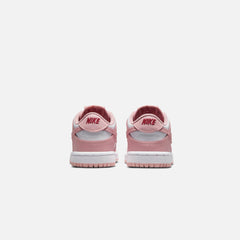 Nike TD Dunk Low - White / Pink Glaze / Pomegranate | Kith White / Pink Glaze / Pomegranate