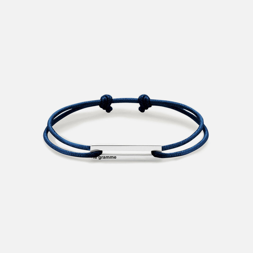 Le Gramme 1.7g Cord Bracelet - Navy Silver | Kith Navy Silver