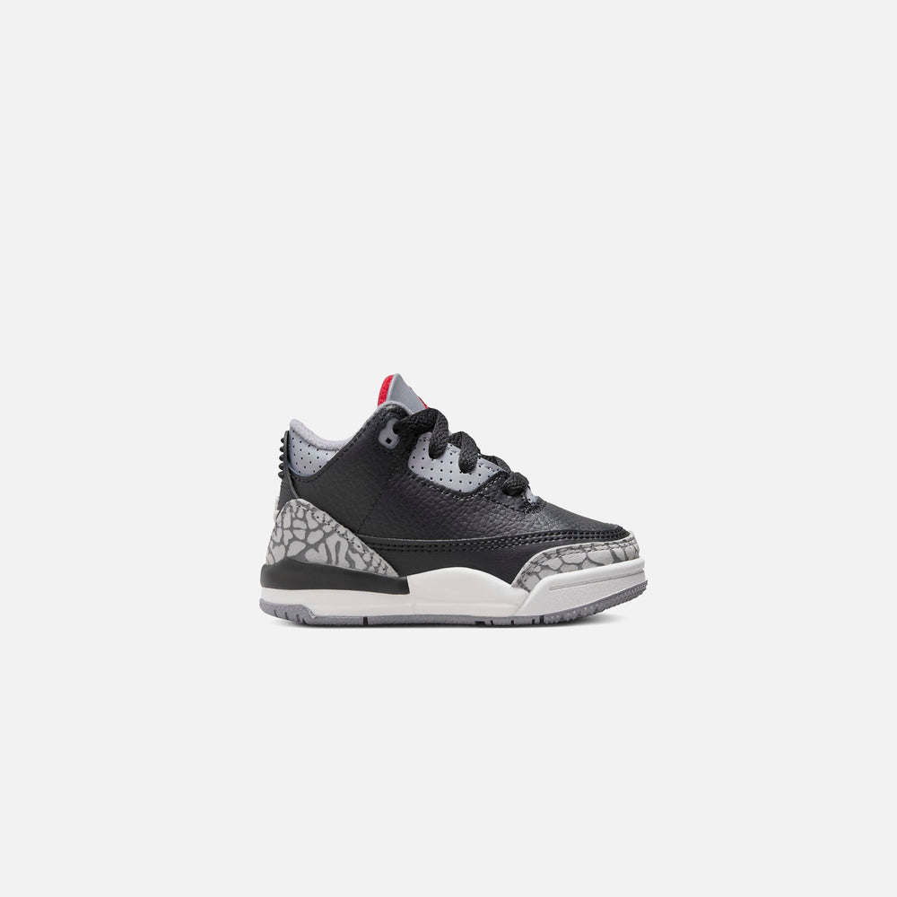 Jordan TD Air Jordan 3 Retro - Black / Fire Red / Cement Grey / Sail | Kith Black / Fire Red / Cement Grey / Sail