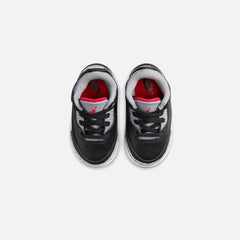 Jordan TD Air Jordan 3 Retro - Black / Fire Red / Cement Grey / Sail | Kith Black / Fire Red / Cement Grey / Sail