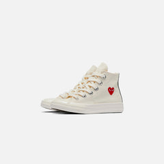 Comme Des Garçons Play x Converse Kids Chuck 70 High Top - Beige | Kith Beige
