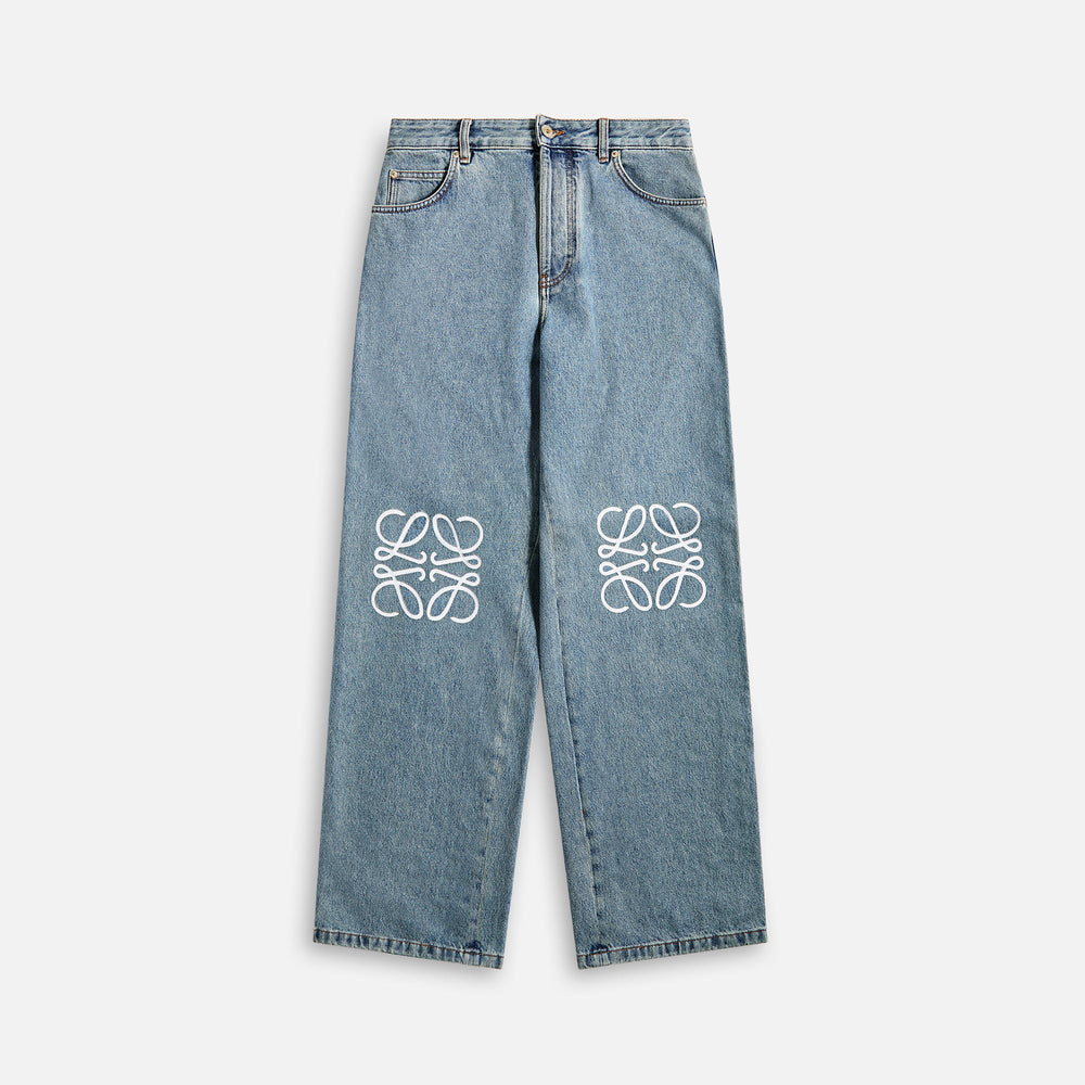 Loewe Anagram Baggy Jeans - Blue | Kith Blue