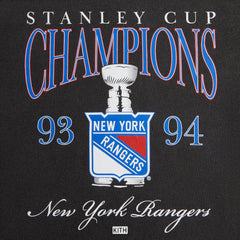 Kith Kids for the New York Rangers Champions Vintage Tee - Black | Kith Black