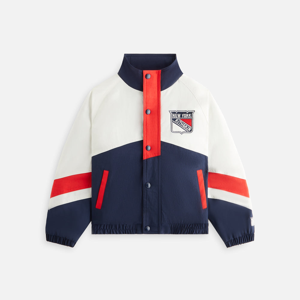 Kith Kids for the New York Rangers Nylon Padded Jacket - Nocturnal | Kith Nocturnal