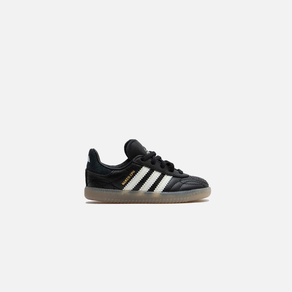 adidas x Naked x Maha TD Samba MN - Black / White | Kith Black / White