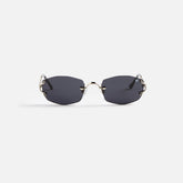 Vintage Frames Aspen Drill Mount 24KT White Gold - Navy | Kith Navy