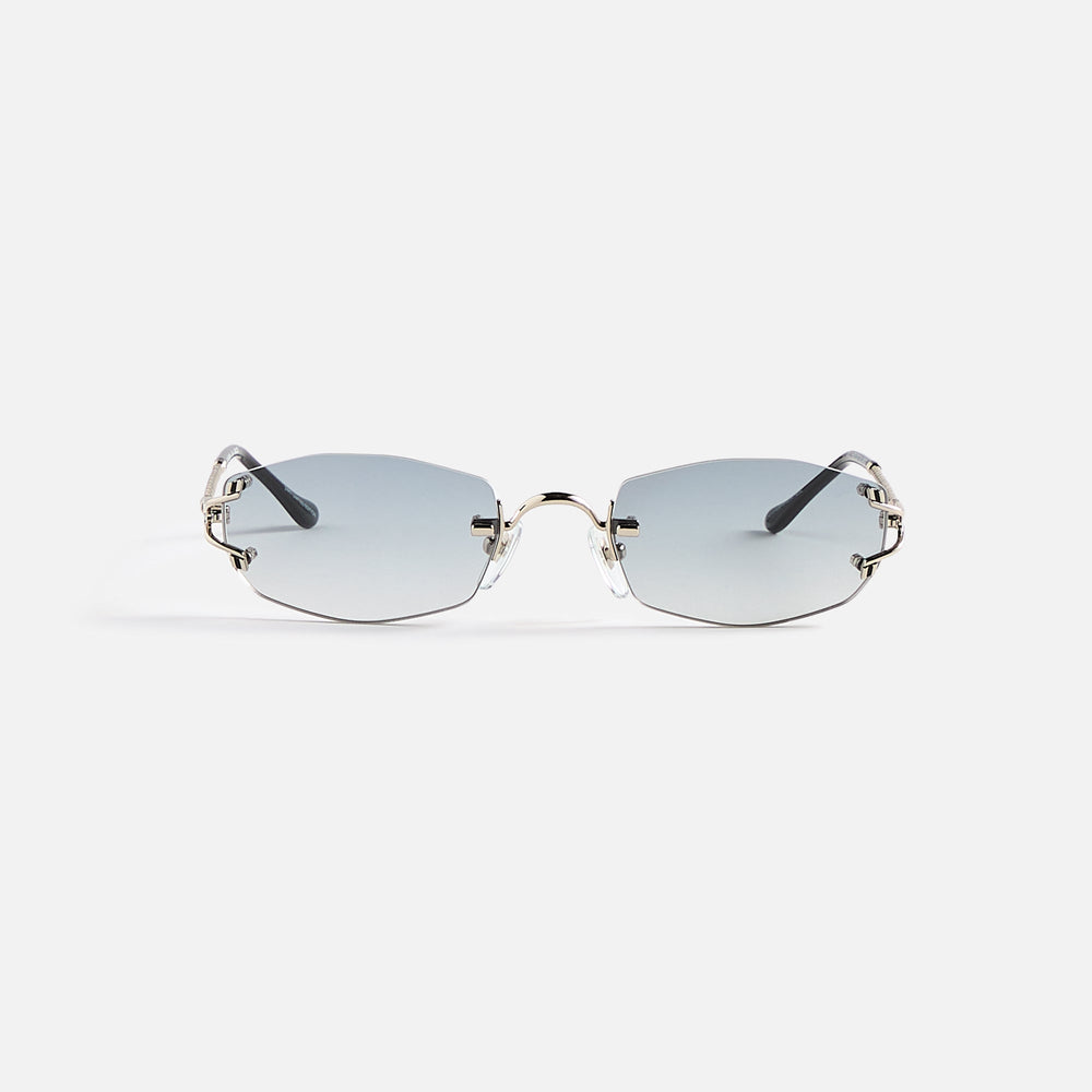 Vintage Frames Aspen Drill Mount 24KT White Gold - Silver | Kith Silver