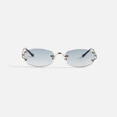 Vintage Frames Aspen Drill Mount 24KT White Gold - Silver | Kith Silver