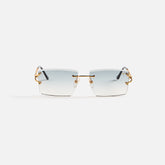 Vintage Frames Icon Drill Mount 24kt Yellow Gold - Blue | Kith Blue